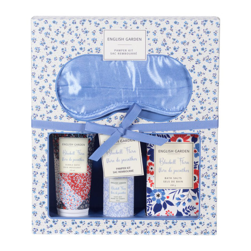 English Garden Pamper Kit Personal Care Set - Bluebell Flora - 4 piece