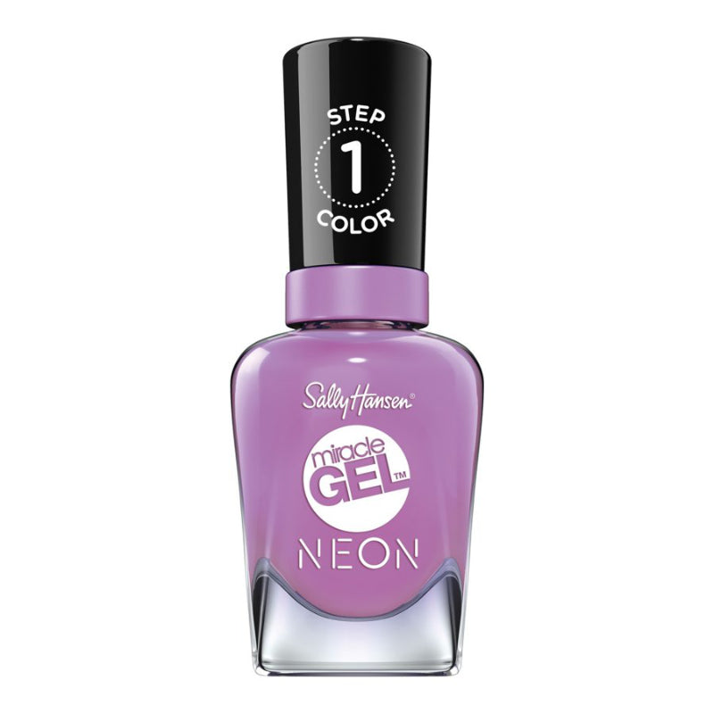 Sally Hansen Miracle Gel Neon Step 1 Color Nail Polish - Violet Voltage