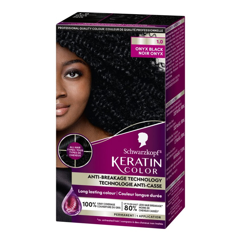 Schwarzkopf Keratin Color Hair Color - Onyx Black (1.0)