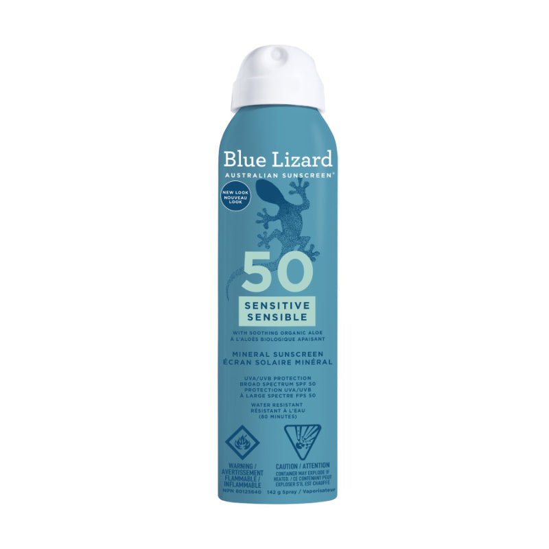 Blue Lizard Sensitive Mineral Sunscreen Spray - SPF 50 - 142g