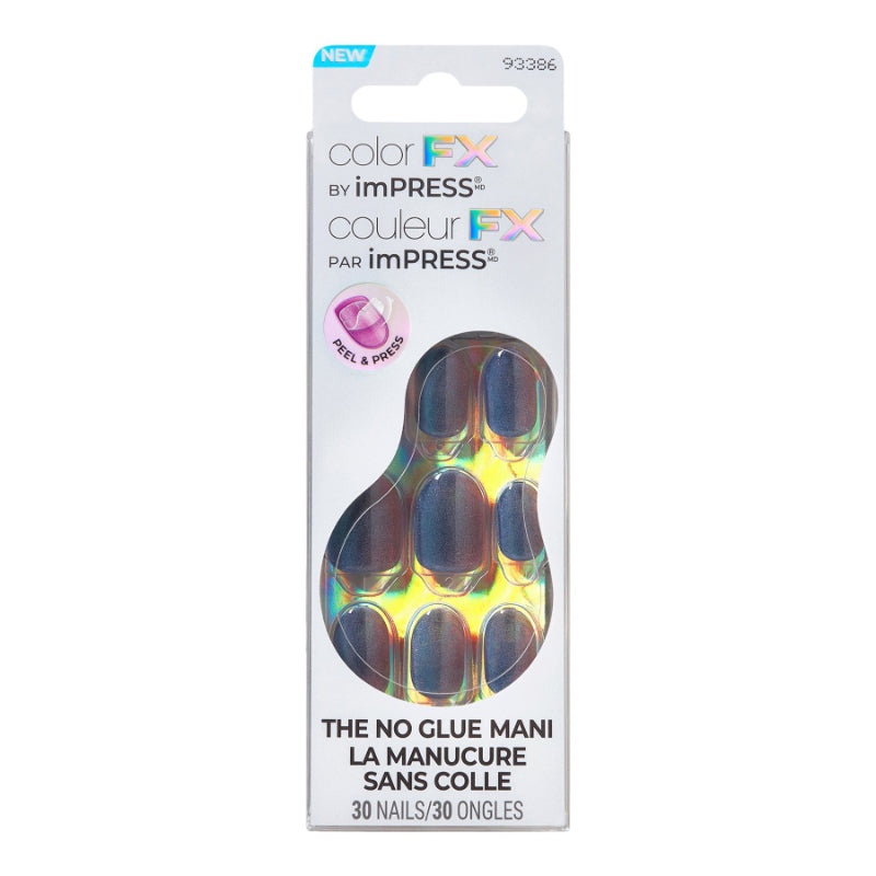 Color FX by imPRESS False Nails Kit - Short - Oval - Fly Up - 30's