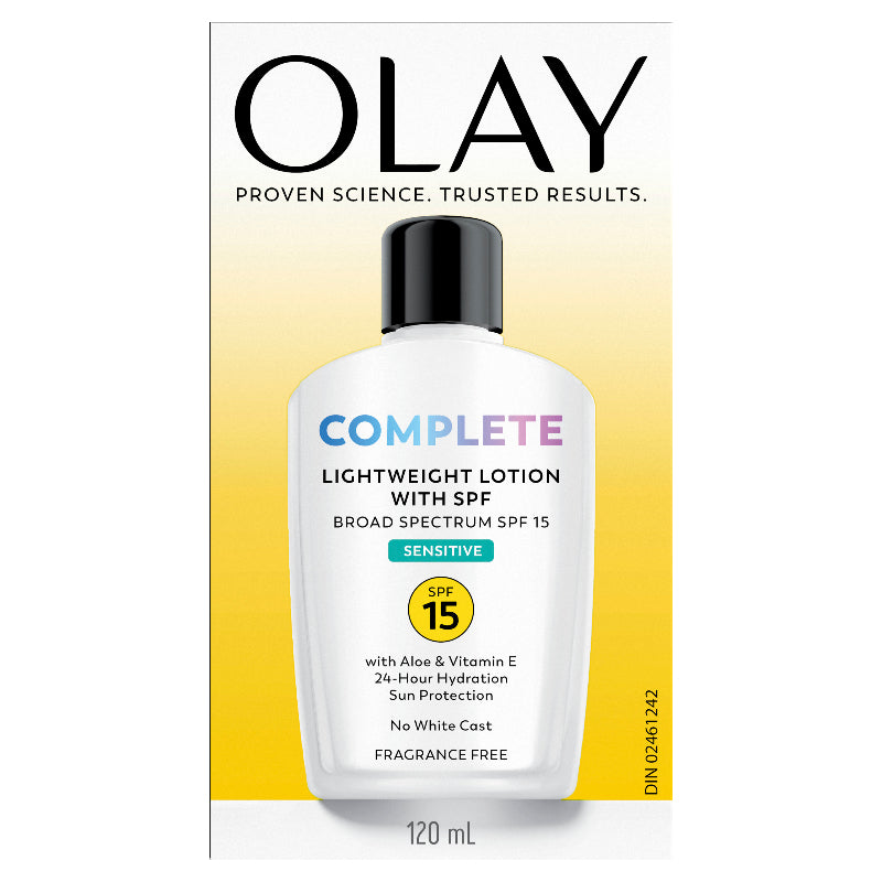 Olay Complete All Day UV Moisturizer Lotion - Sensitive Skin - Fragrance Free - 120ml