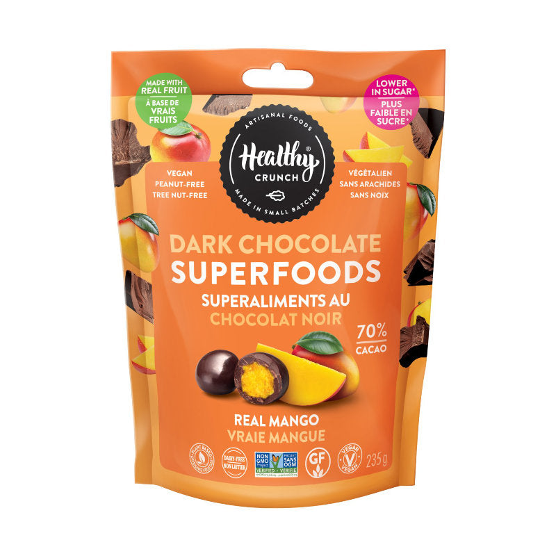 Healthy Crunch Dark Chocolate Superfoods - Real Mango - 235g