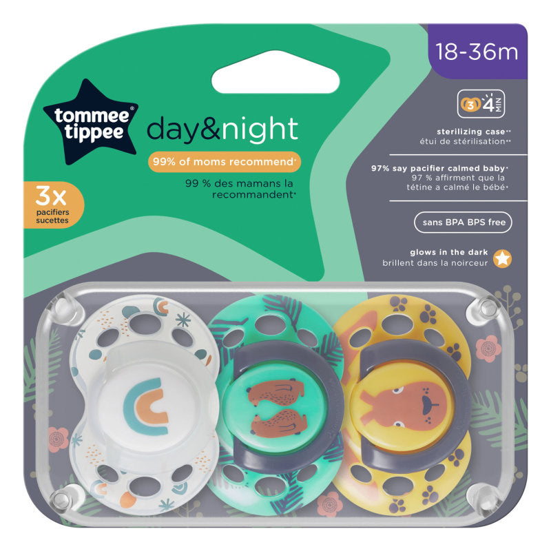 Tommee Tippee Daynight Pacifier Soother - 3pack