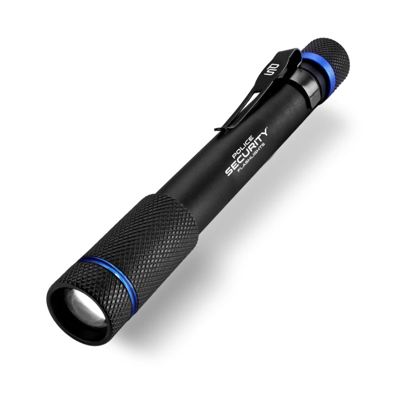 Police Security AURA LED Flashlight - Black