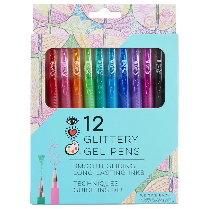 iHeart Glittery Gel Pens - 12s