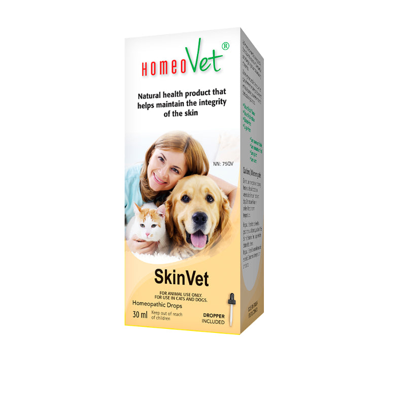 HomeoVet Homeopathic Drops for Cats and Dogs - SkinVet - 30ml