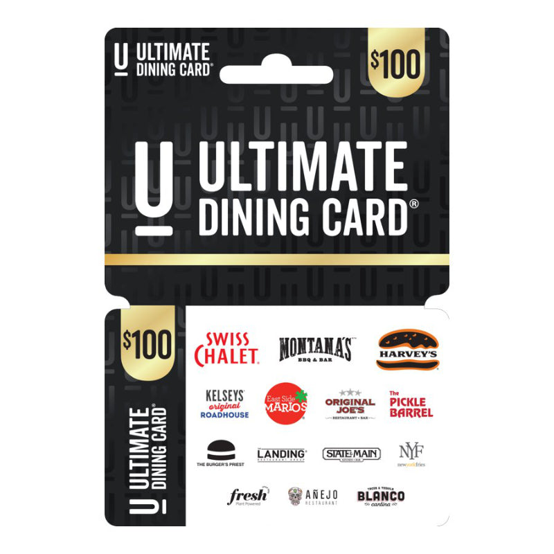 Recipe Ultimate Dining Card Gift Card - $100