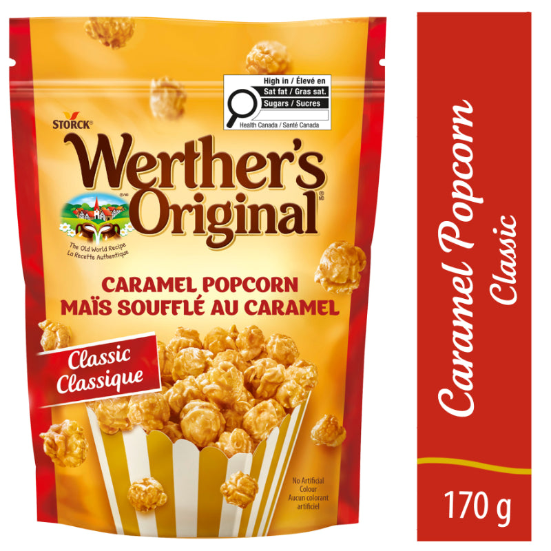 Werther's Original Caramel Popcorn - Classic Caramel - 170g