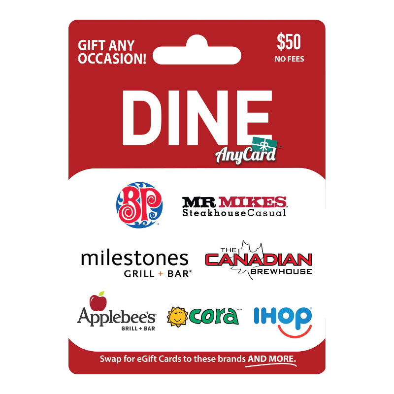 AnyCard Dine Gift Card - $50