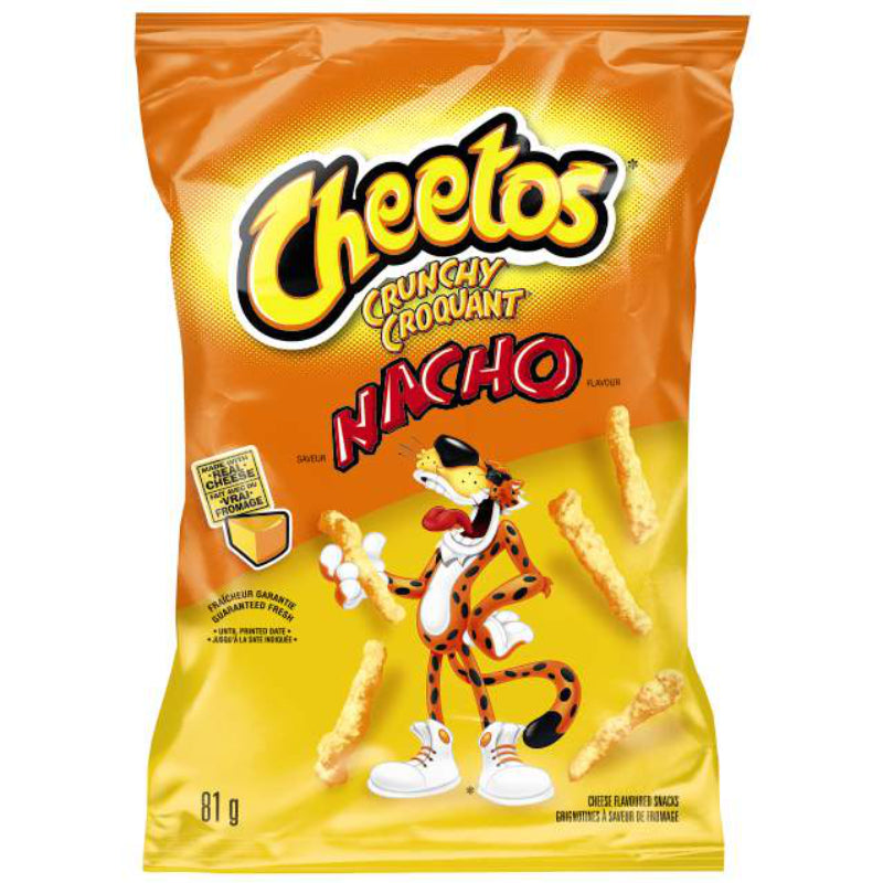 Cheetos Nacho Crunchy Cheese Flavoured snacks - 81g