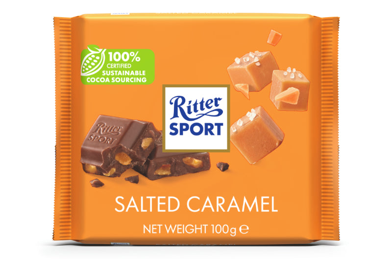Ritter Sport Chocolate Bar - Salted Caramel - 100g