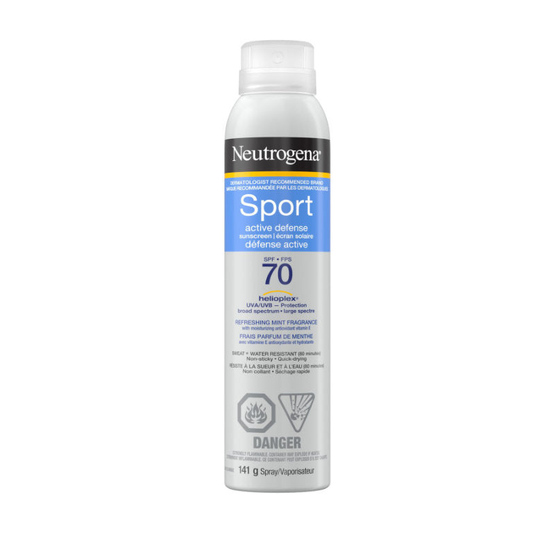 Neutrogena Sport Active Defense Sunscreen Body Spray - SPF 70 - 141g