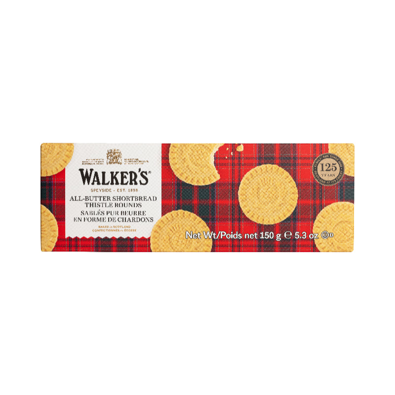 Walkers Pure Butter Shortbread Rounds - 150g
