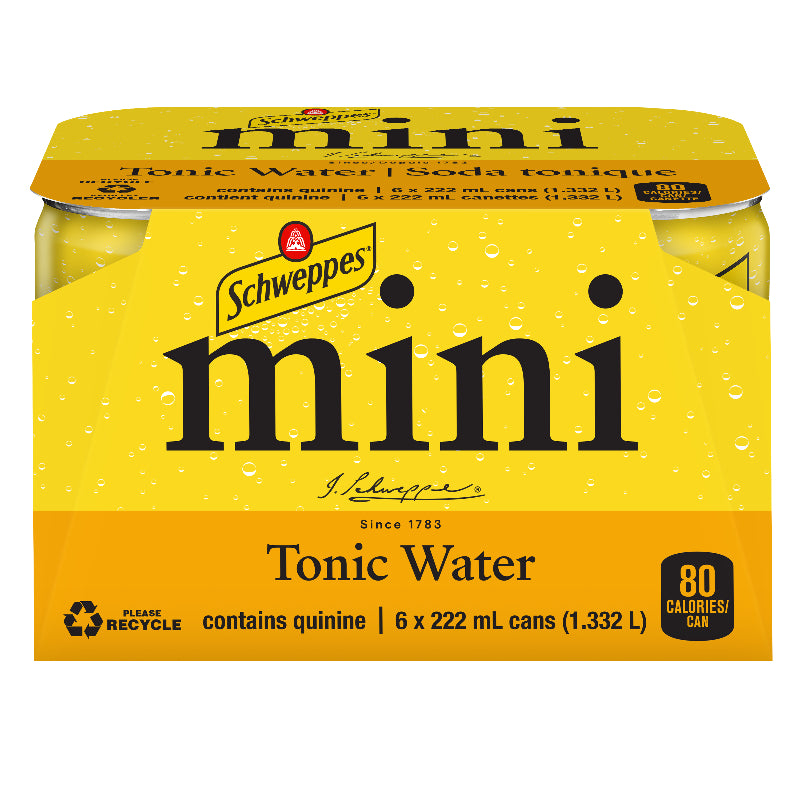 Schweppes Mini Tonic Water - 6x222ml