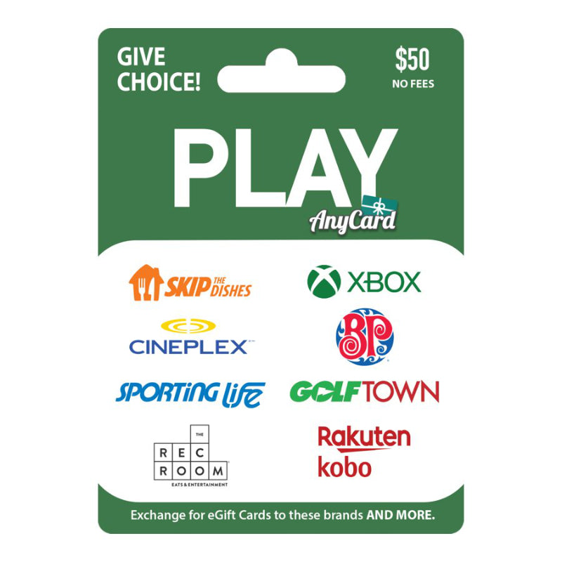Anycard Play Gift Card - $50