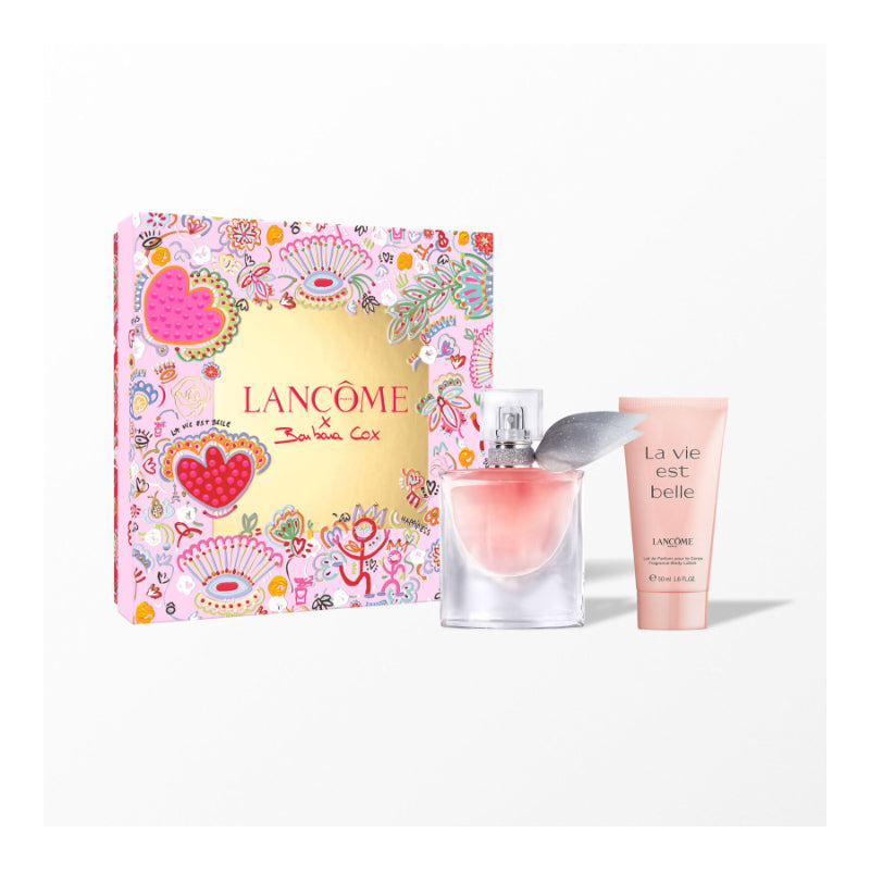 Lancome x Barbara Cox La Vie Est Belle Eau de Parfum and Body Lotion Gift Set - 2 piece