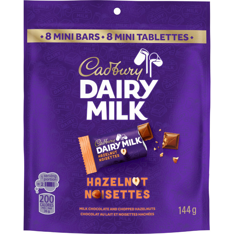Cadbury Dairy Milk Mini Bars - Hazelnut - 144g