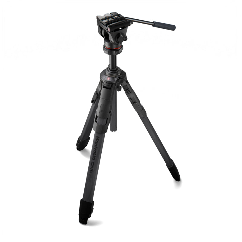Manfrotto ONE Carbon Tripod with Manfrotto 500X Fluid Head - MKONEC-500X