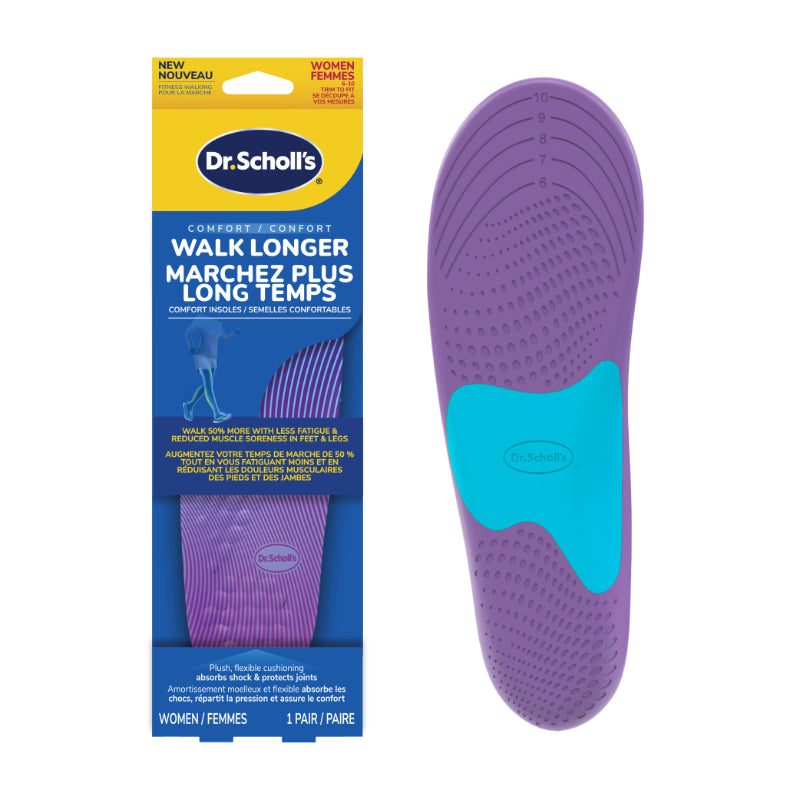 Dr. Scholl's Athletic Series Walk Longer Insoles - Women's - 6-10