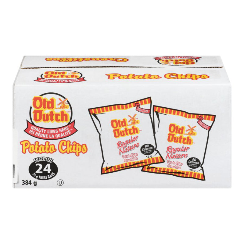 Old Dutch Regular Potato Chips - 24's - 384g