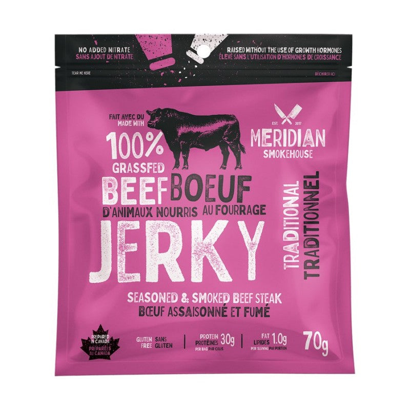 Meridian Smokehouse Traditional Beef Jerky - 70g