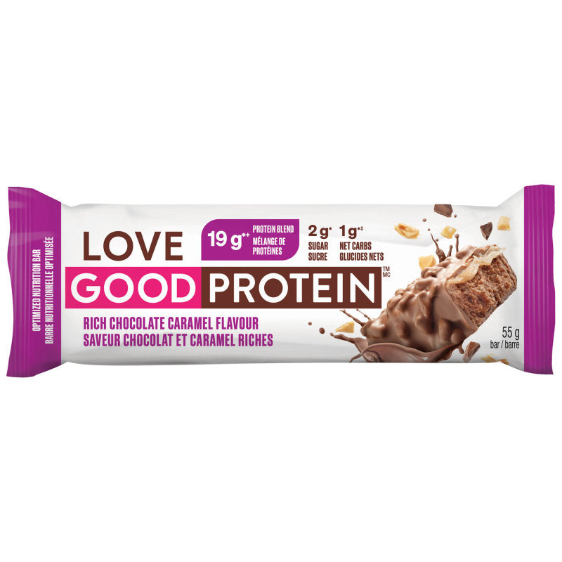Love Good Protein Rich Chocolate Caramel Flavour Protein Bar - 55g