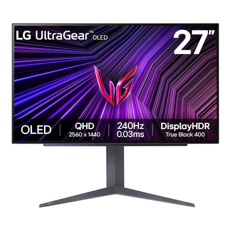 LG UltraGear GS Series 27-inch 240Hz QHD OLED Gaming Monitor - Black - 27GS93QE-B