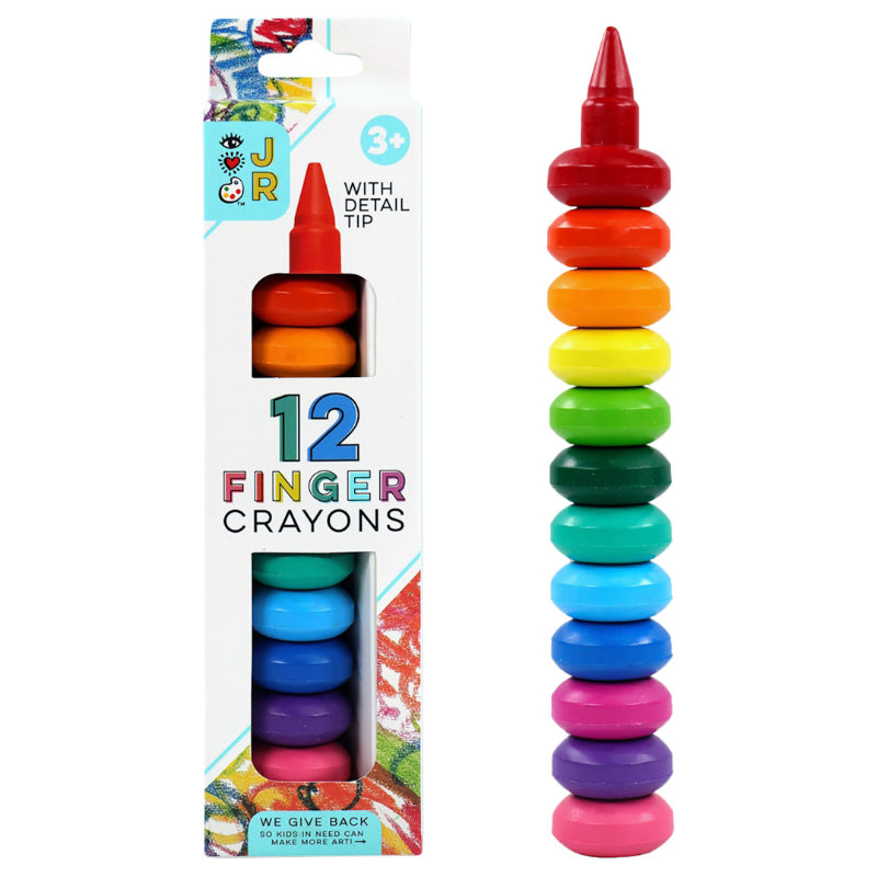 iHeart JR Finger Crayons - 12s