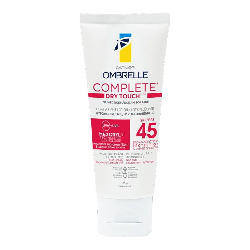 Garnier Ombrelle Complete Dry-Touch Sunscreen Lotion - SPF 45 - 200ml