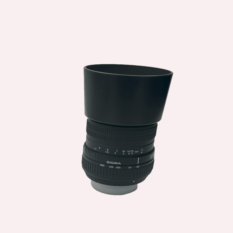 USED: Sigma 55-200mm f/4-5.6 DC Lens - Black - 8/10 - #1004529