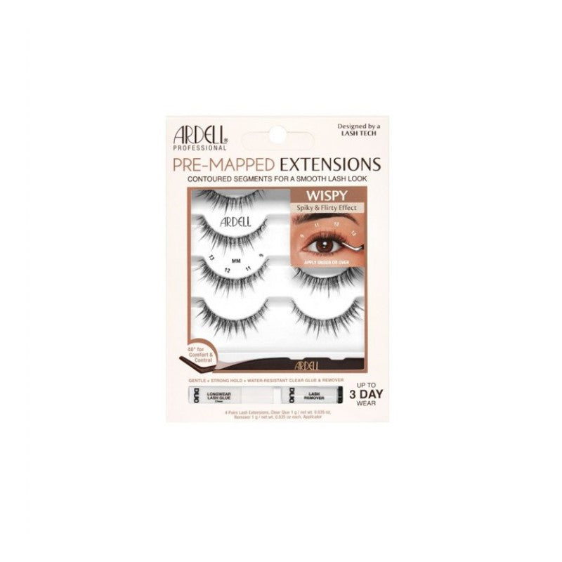 Ardell Professional Pre-Mapped Extensions Wispy False Lashes Kit