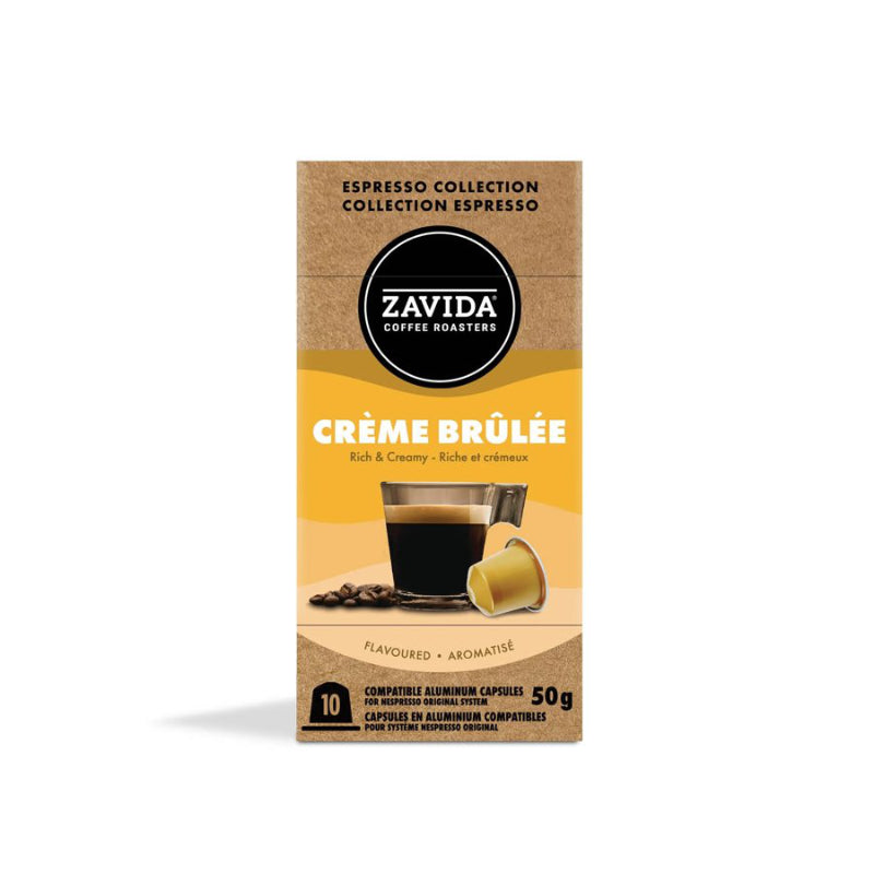 Zavida Espresso Collection Coffee Capsule - Creme Brulee - 10's