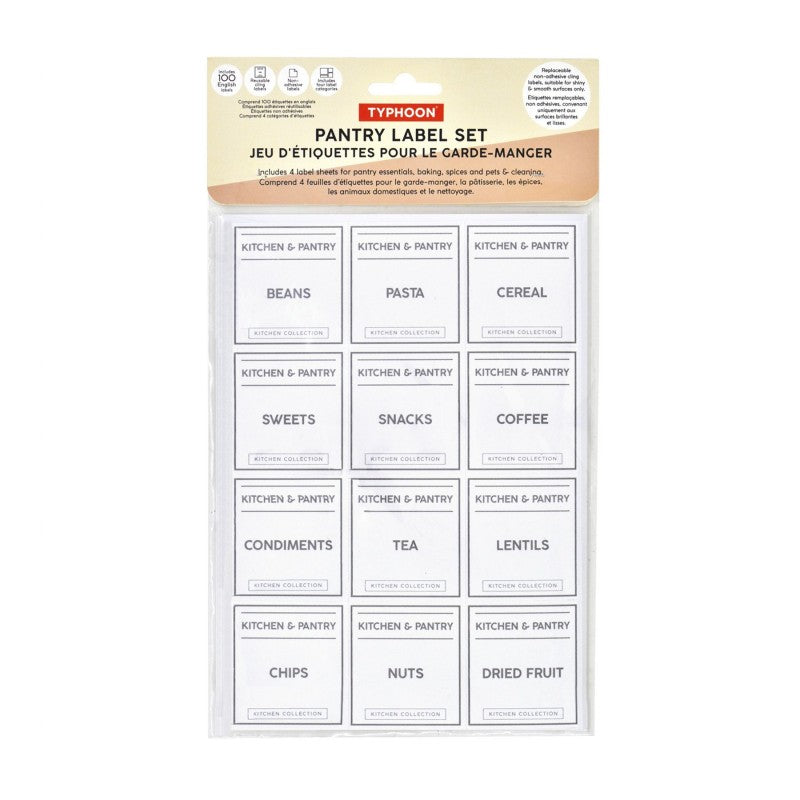 Typhoon Jar Labels for Food Storage Containers - 100's
