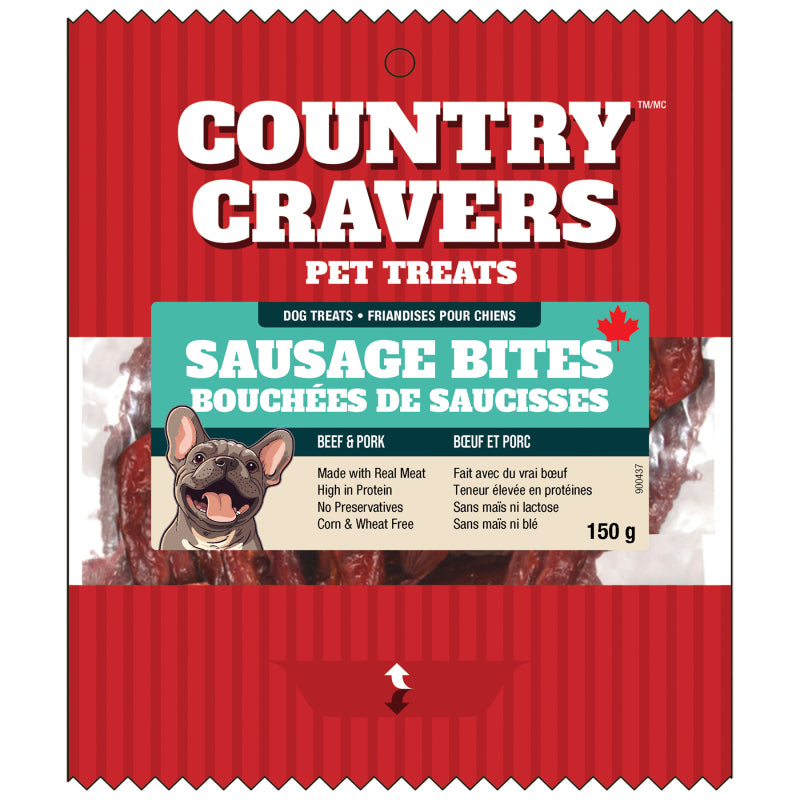 Country Cravers Dog Treats - Beef and Pork - 150g