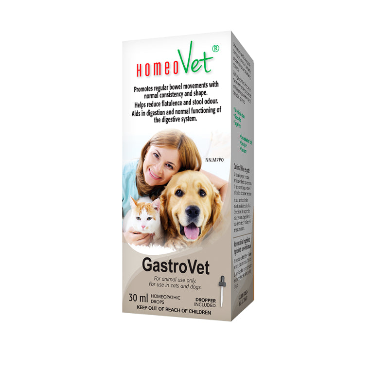 HomeoVet Homeopathic Drops for Cats and Dogs - GastroVet - 30ml