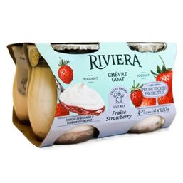 Riviera Strawberry Goat Yogurt 4.9%