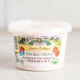 Vital Green Farms Double Cream Raspberry Yogurt Org