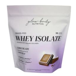 Glow Body Nutrition Whey Isolate Enhanced w Collagen Chocolate