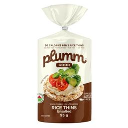 Plum-M-Good Organic Brown Rice Thins - Brown Rice, Unsalted