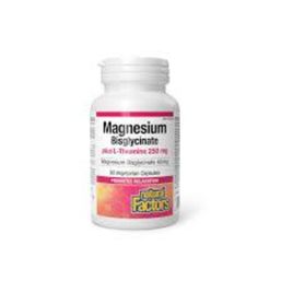 Natural Factors Magnesium Bisglycinate plus L-Theanine 250 mg