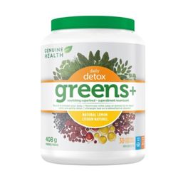Genuine Health Greens+ Daily Detox Lemon