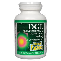 Natural Factors DGL Deglycyrrhizinated Licorice Root - 400 mg