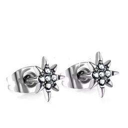 Royce and Oak Eight point Star Earrings Silver