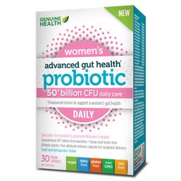 Genuine Health Advanced Gut Health Probiotic Women's Daily - 50 Billion CFU