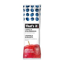 That's It 1 Apple 20 Blueberry Fruit Bar