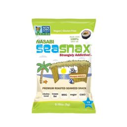 SeaSnax Premium Roasted Seaweed Snack - Wasabi