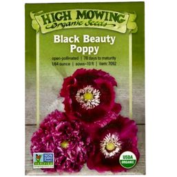 High Mowing Organic Seeds Black Beauty Poppy - 1/64 ounce