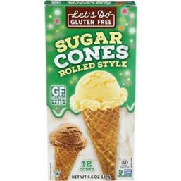 Let’s Do Organic Gluten Free Sugar Ice Cream Cones