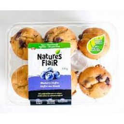 Nature's Flair Blueberry Muffins 6Pk